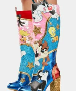 Irregular Choice Running Around Knee-High Boots