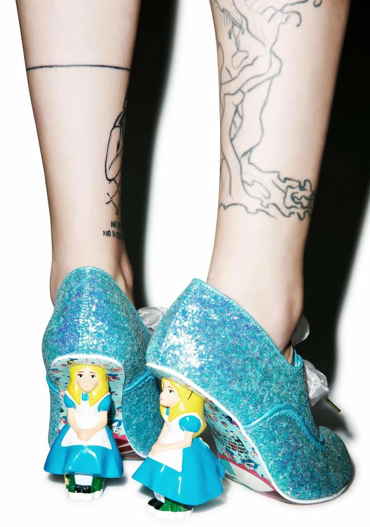 Budget π Irregular Choice Tea With Alice Glitter Heel π 1 Irregular Choice Tea With Alice Glitter Heel