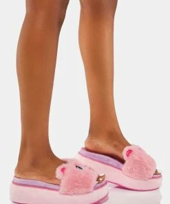 Irregular Choice Furry Friend Slide Sandals