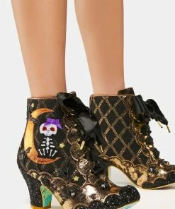 Irregular Choice Kitty In The Moon Booties Heeled Boots