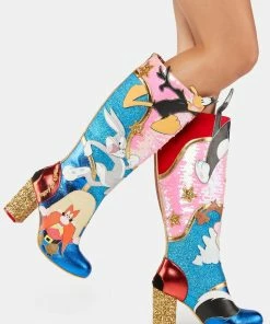Irregular Choice Running Around Knee-High Boots
