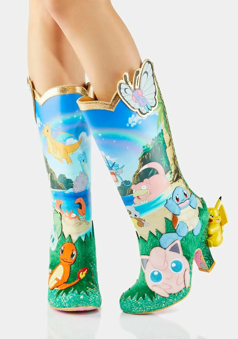 Buy 🧨 Irregular Choice Pokemon Beach Day 🥾 Boots ✨ 2 Irregular Choice Pokemon Beach Day Boots