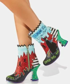Irregular Choice Boots & Booties Green With Evil Ankle Boots