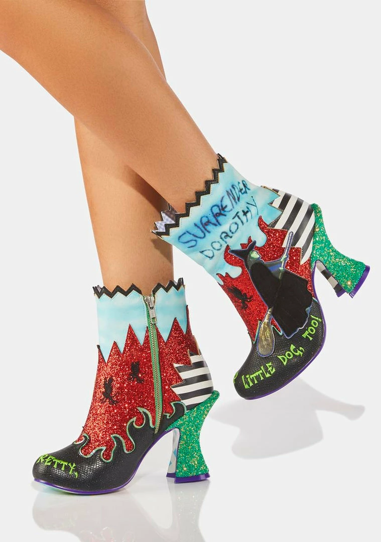 Best Pirce 👏 Irregular Choice 🥾 Boots & Booties Green With Evil Ankle 🥾 Boots ✨ 1 Irregular Choice Boots & Booties Green With Evil Ankle Boots