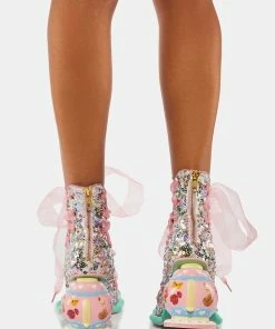 Budget π Irregular Choice Pink High Tea π Heels β 7 Irregular Choice Pink High Tea Heels