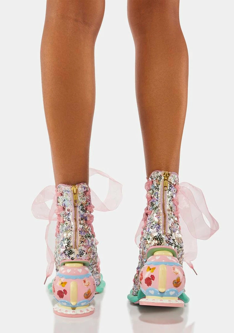 Budget π Irregular Choice Pink High Tea π Heels β 4 Irregular Choice Pink High Tea Heels
