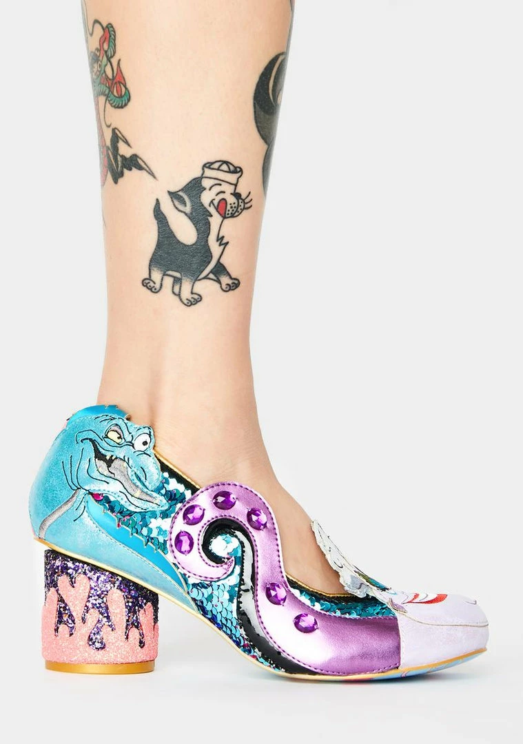 Cheap π Irregular Choice Sea Dreams Glitter π Heels π 3 Irregular Choice Sea Dreams Glitter Heels