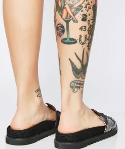 Irregular Choice Thunder Bolt Platform Slides Sandals