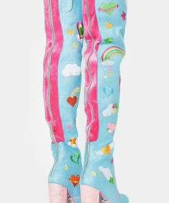 Hot Sale 🎁 Irregular Choice 🥾 Boots & Booties Finders Keepers Thigh High 🥾 Boots 🎉 7 Irregular Choice Boots & Booties Finders Keepers Thigh High Boots