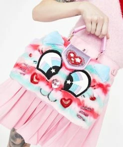 Irregular Choice Kitty Kommittee Fuzzy Bag