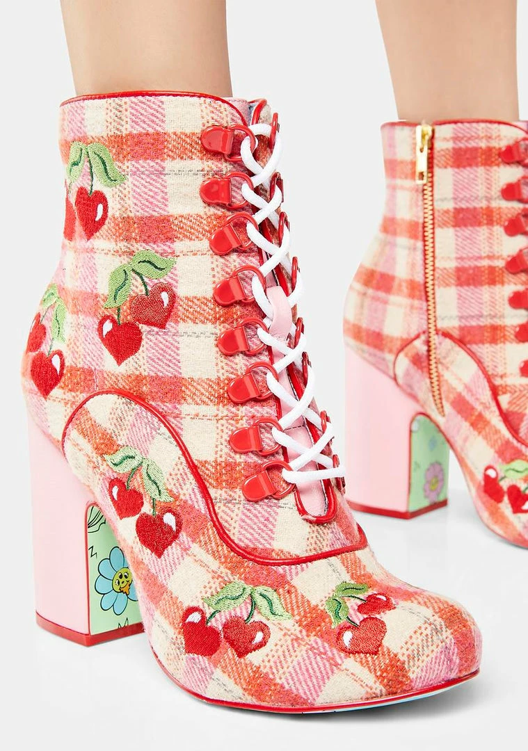 Outlet π Irregular Choice Fruity Picnic Ankle Booties π 5 Irregular Choice Fruity Picnic Ankle Booties