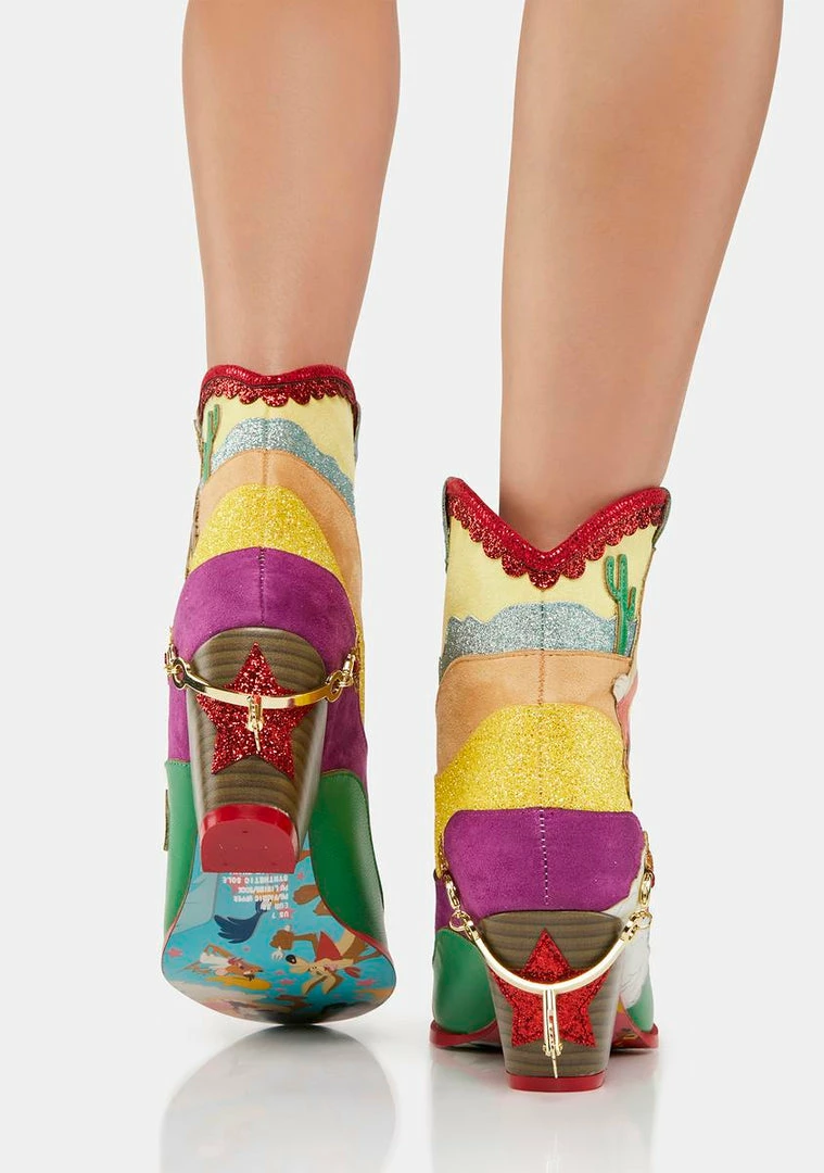 Promo π Irregular Choice Heeled π₯Ύ Boots Beep! Beep! Cowboy π₯Ύ Boots β 5 Irregular Choice Heeled Boots Beep! Beep! Cowboy Boots