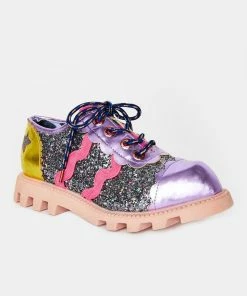 Irregular Choice Lilac Chaos Carol Oxfords