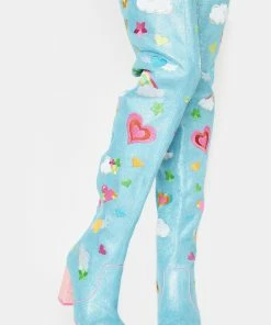 Hot Sale 🎁 Irregular Choice 🥾 Boots & Booties Finders Keepers Thigh High 🥾 Boots 🎉 6 Irregular Choice Boots & Booties Finders Keepers Thigh High Boots