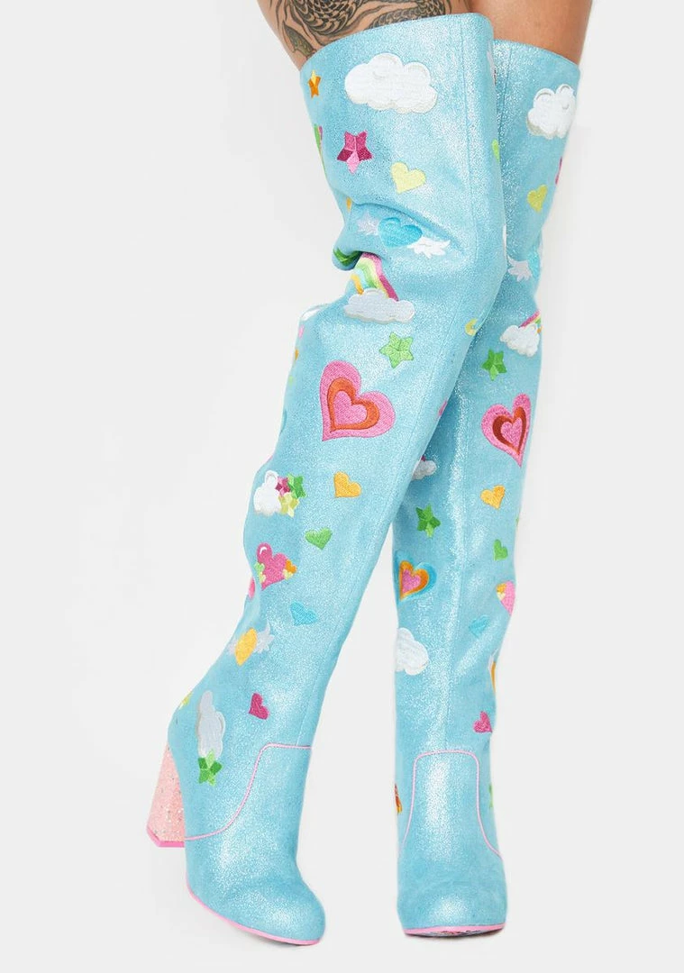 Hot Sale 🎁 Irregular Choice 🥾 Boots & Booties Finders Keepers Thigh High 🥾 Boots 🎉 3 Irregular Choice Boots & Booties Finders Keepers Thigh High Boots