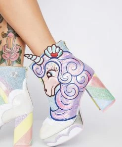 Irregular Choice Daisy Dreams Glitter Boots