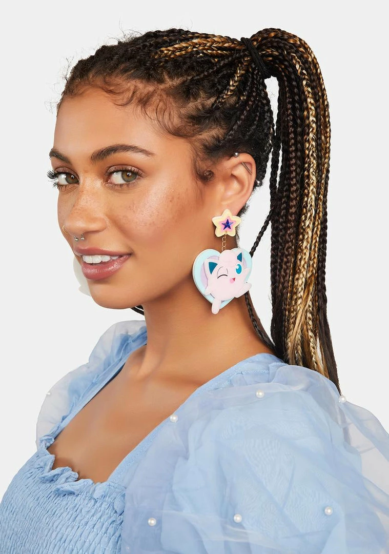 New π€© Irregular Choice Charming Jigglypuff Drop Earrings Jewelry π 3 Irregular Choice Charming Jigglypuff Drop Earrings Jewelry