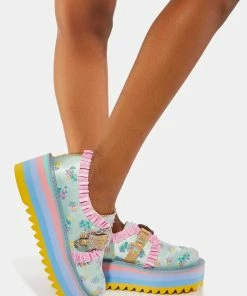Irregular Choice So Refreshing Platform Oxfords Flats