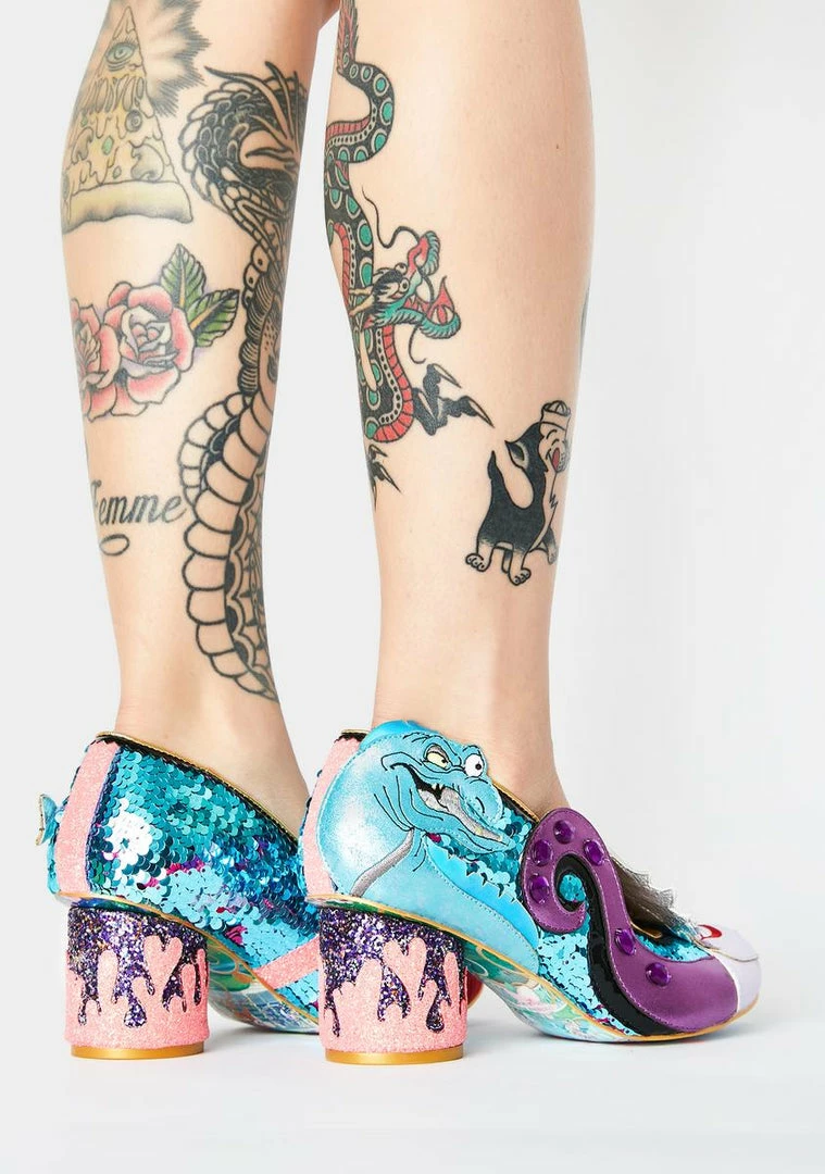 Cheap π Irregular Choice Sea Dreams Glitter π Heels π 4 Irregular Choice Sea Dreams Glitter Heels