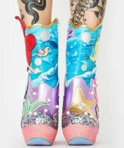 Promo ๐ Irregular Choice Platforms Just Me N' The Sea Platform ๐ฅพ Boots ๐ 6 Irregular Choice Platforms Just Me N' The Sea Platform Boots
