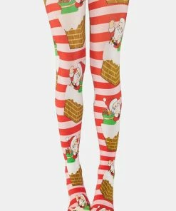 Irregular Choice Xmas Delivery Tights