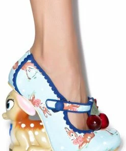 Irregular Choice Cherry Deer Heels Platforms