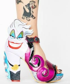 Irregular Choice Elegant Evil Ursula Peep Toe Heels