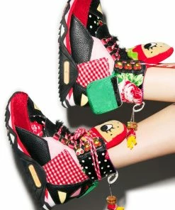 Irregular Choice Flats Burger Off Sneaker Light Up Boots