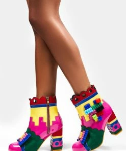 Irregular Choice Building Love Ankle Boots