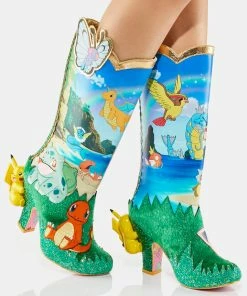 Buy 🧨 Irregular Choice Pokemon Beach Day 🥾 Boots ✨ 6 Irregular Choice Pokemon Beach Day Boots