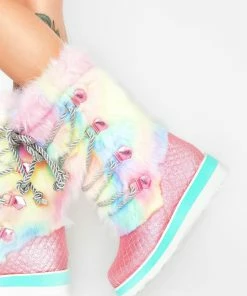 Irregular Choice Cheese And Beans Moon Boots