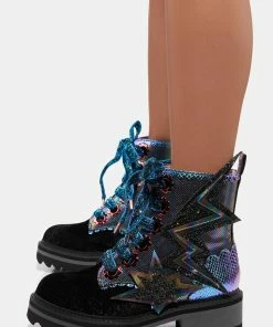 Irregular Choice Skygazer Lace Up Boots