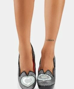 Best Pirce β¨ Irregular Choice Black Charming Heart π Heels β 6 Irregular Choice Black Charming Heart Heels