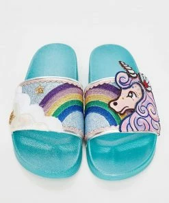 Irregular Choice Sandals Lazy Daisy Slides