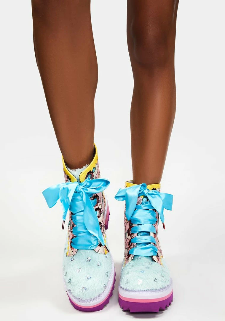 New ๐ Irregular Choice ๐ฅพ Boots & Booties Morning Stroll Combat ๐ฅพ Boots โจ 4 Irregular Choice Boots & Booties Morning Stroll Combat Boots