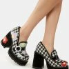 Irregular Choice Black Your Answer Do Platform Heels