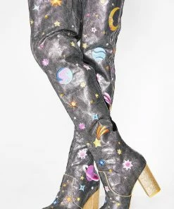 Cheapest 🎁 Irregular Choice Satine Thigh High 🥾 Boots 🥾 Boots & Booties 🌟 7 Irregular Choice Satine Thigh High Boots Boots & Booties