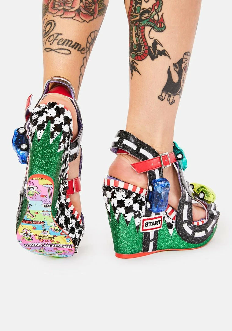 Top 10 π Irregular Choice Wedges Black Spaghetti Junction Wedge π©΄ Sandals β¨ 4 Irregular Choice Wedges Black Spaghetti Junction Wedge Sandals