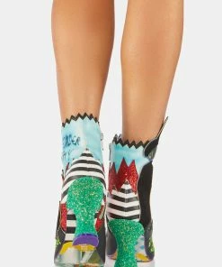 Best Pirce 👏 Irregular Choice 🥾 Boots & Booties Green With Evil Ankle 🥾 Boots ✨ 7 Irregular Choice Boots & Booties Green With Evil Ankle Boots
