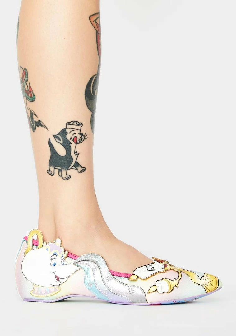 Brand new π Irregular Choice Be Our Guest Ballet Flats π 2 Irregular Choice Be Our Guest Ballet Flats