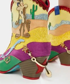 Irregular Choice Heeled Boots Beep! Beep! Cowboy Boots