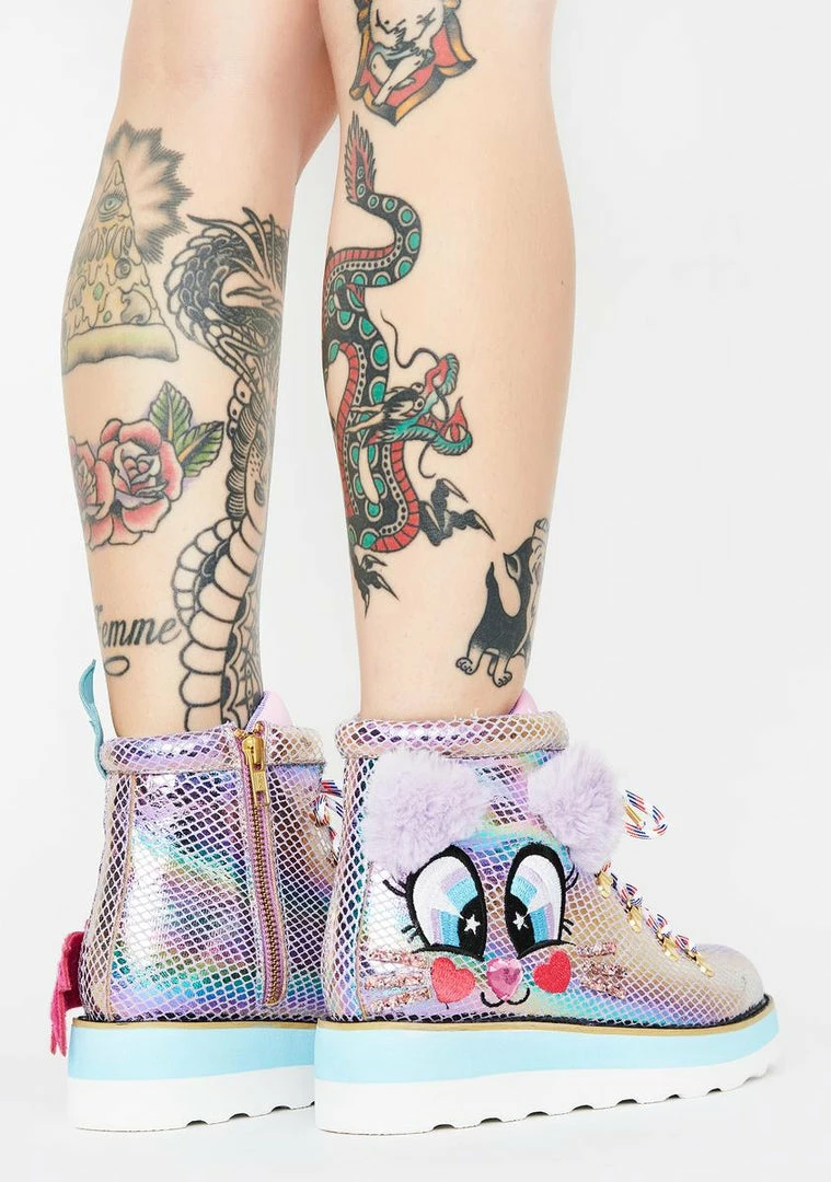 Wholesale β€οΈ Irregular Choice Kitty Walk Iridescent π Sneakers π₯ 4 Irregular Choice Kitty Walk Iridescent Sneakers