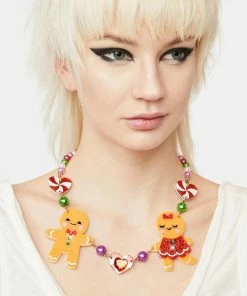 Irregular Choice Jewelry Oven Baked Love Necklace