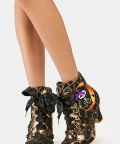 Irregular Choice Kitty In The Moon Booties Heeled Boots