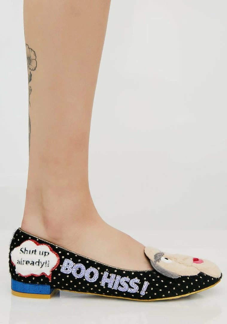Coupon 🥰 Irregular Choice Boo! Hiss! Flats 🤩 1 Irregular Choice Boo! Hiss! Flats