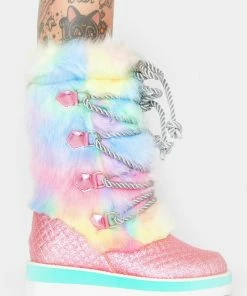 Irregular Choice Cheese And Beans Moon Boots