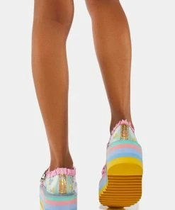 Irregular Choice So Refreshing Platform Oxfords Flats