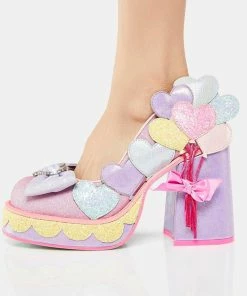 Irregular Choice Balloons And Cake Block Heels