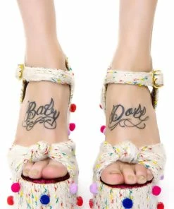 Irregular Choice Platforms Tic Tac Toe Heels