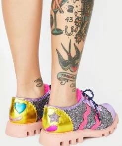 Buy β€οΈ Irregular Choice Lilac Chaos Carol Oxfords π 7 Irregular Choice Lilac Chaos Carol Oxfords